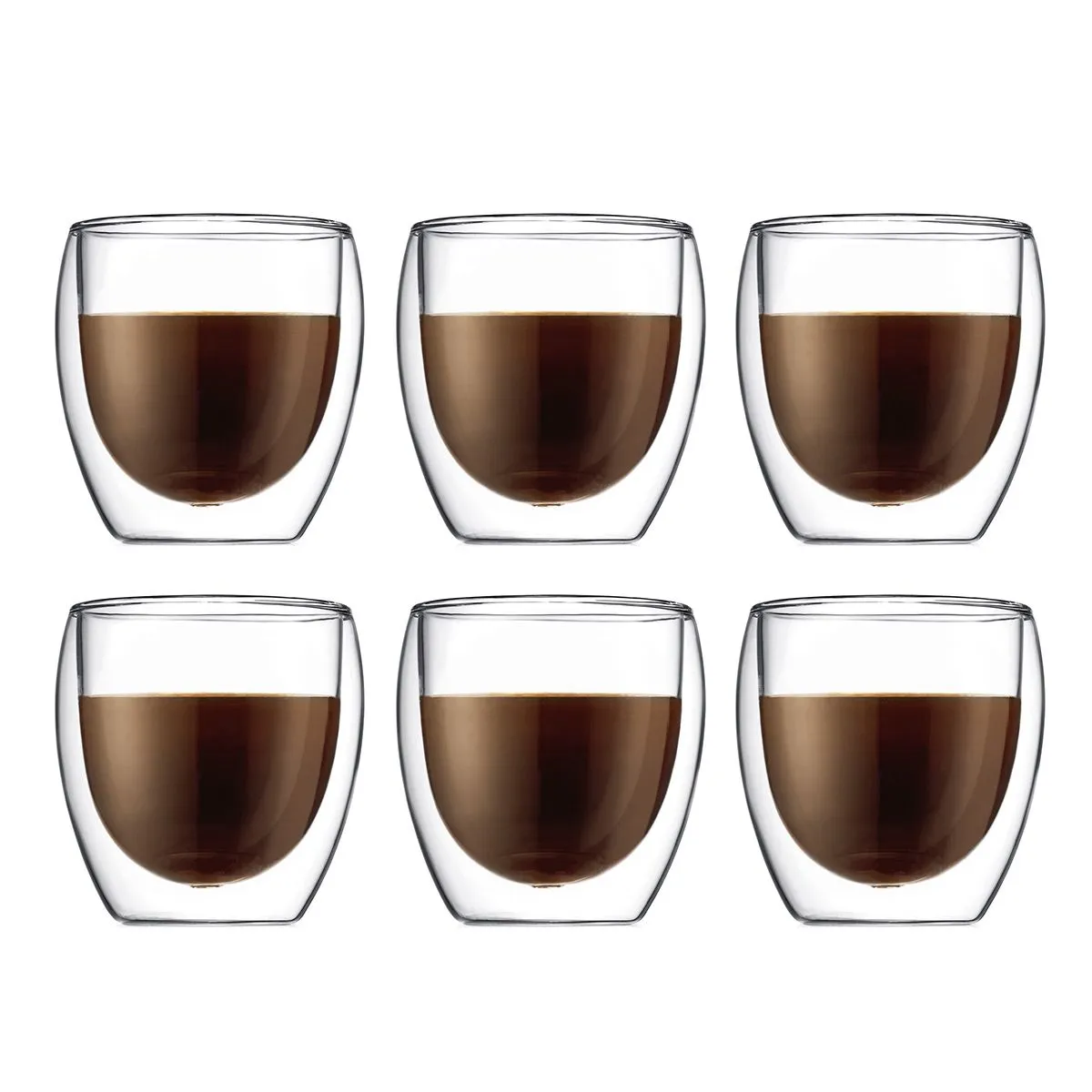Bodum Pavina Double Walled Thermal Glasses 0.25 L, 6 Pcs.