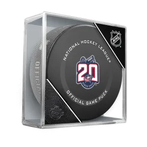 Columbus Blue Jackets 20th Anniversary Official Game Model Puck