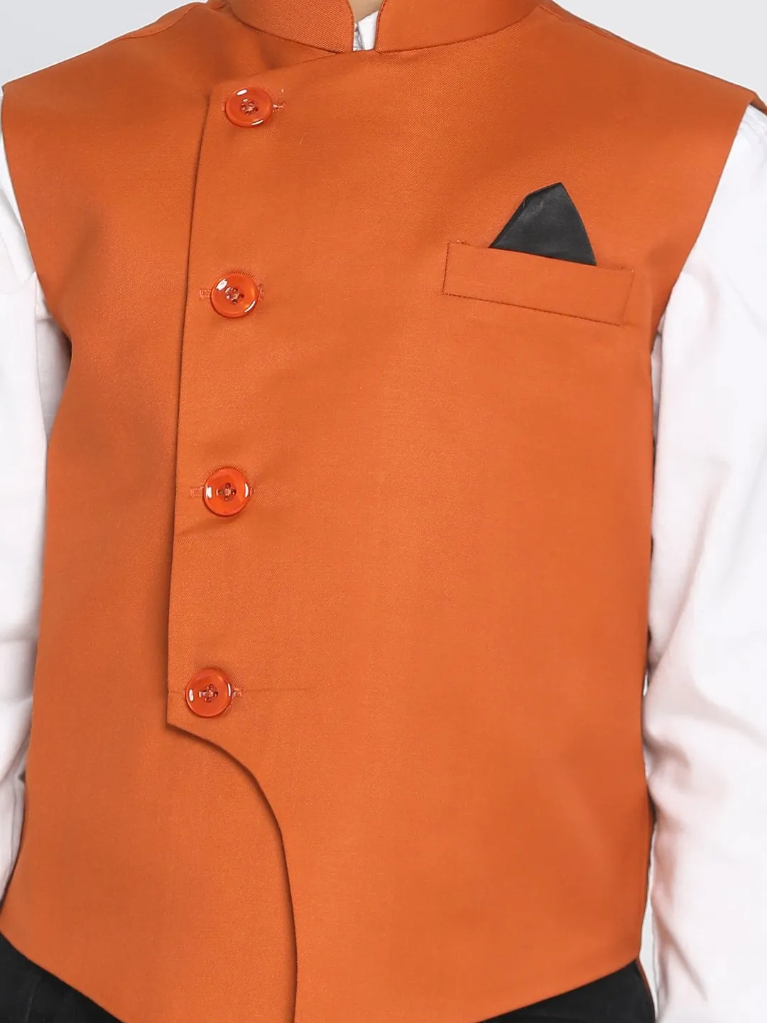 Cotton Blend Nehru Jacket for Boys - JBN Creation