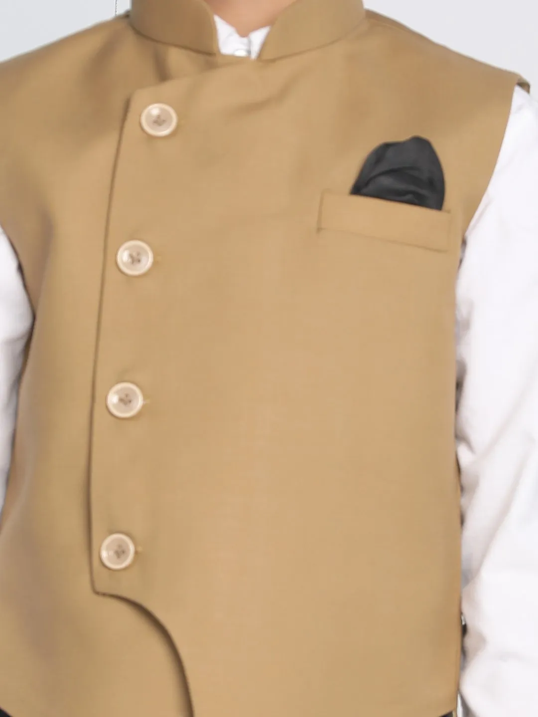 Cotton Blend Nehru Jacket for Boys - JBN Creation