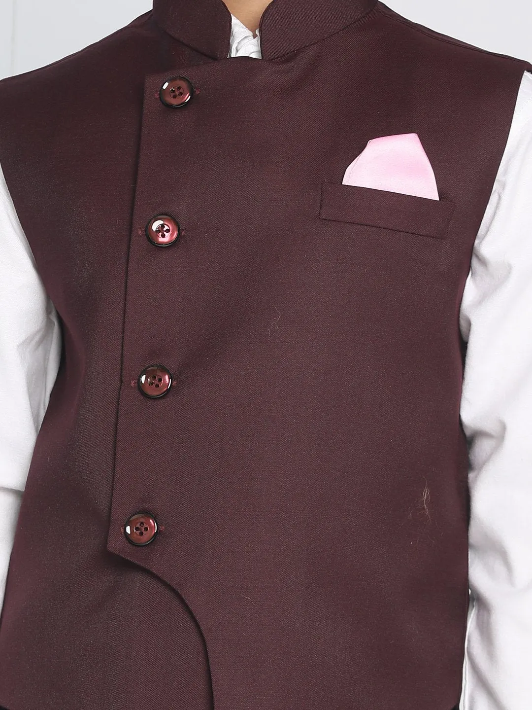 Cotton Blend Nehru Jacket for Boys - JBN Creation