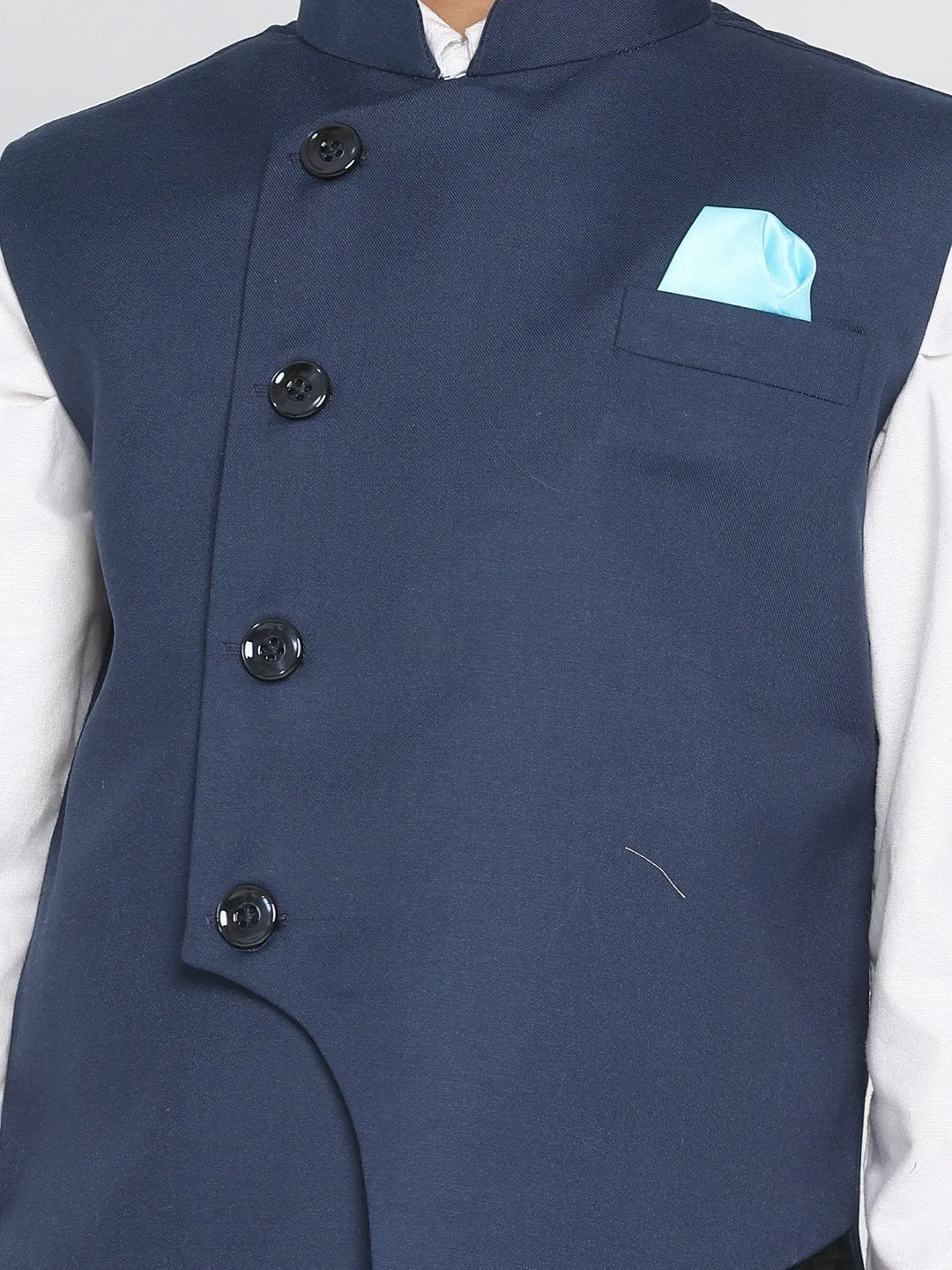Cotton Blend Nehru Jacket for Boys - JBN Creation
