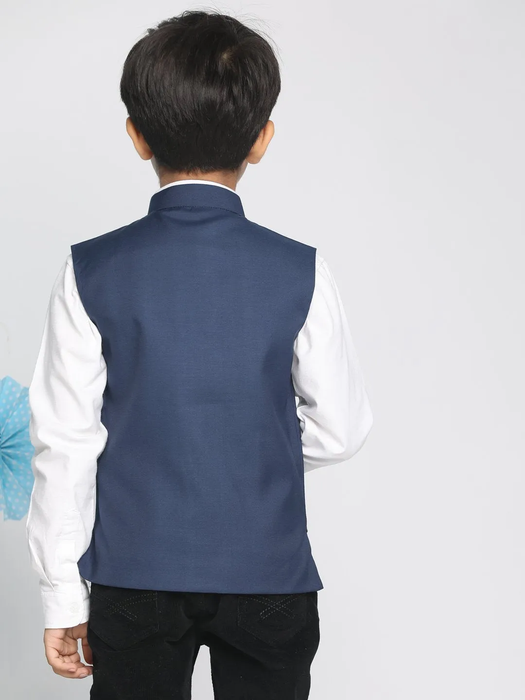 Cotton Blend Nehru Jacket for Boys - JBN Creation