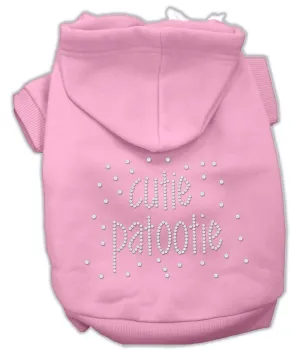 Cutie Patootie Rhinestone Hoodies Pink Xs (8)