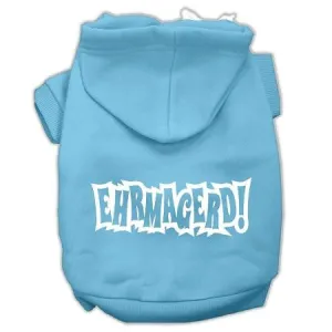Ehrmagerd Screen Print Pet Hoodies Baby Blue Size Lg (14)