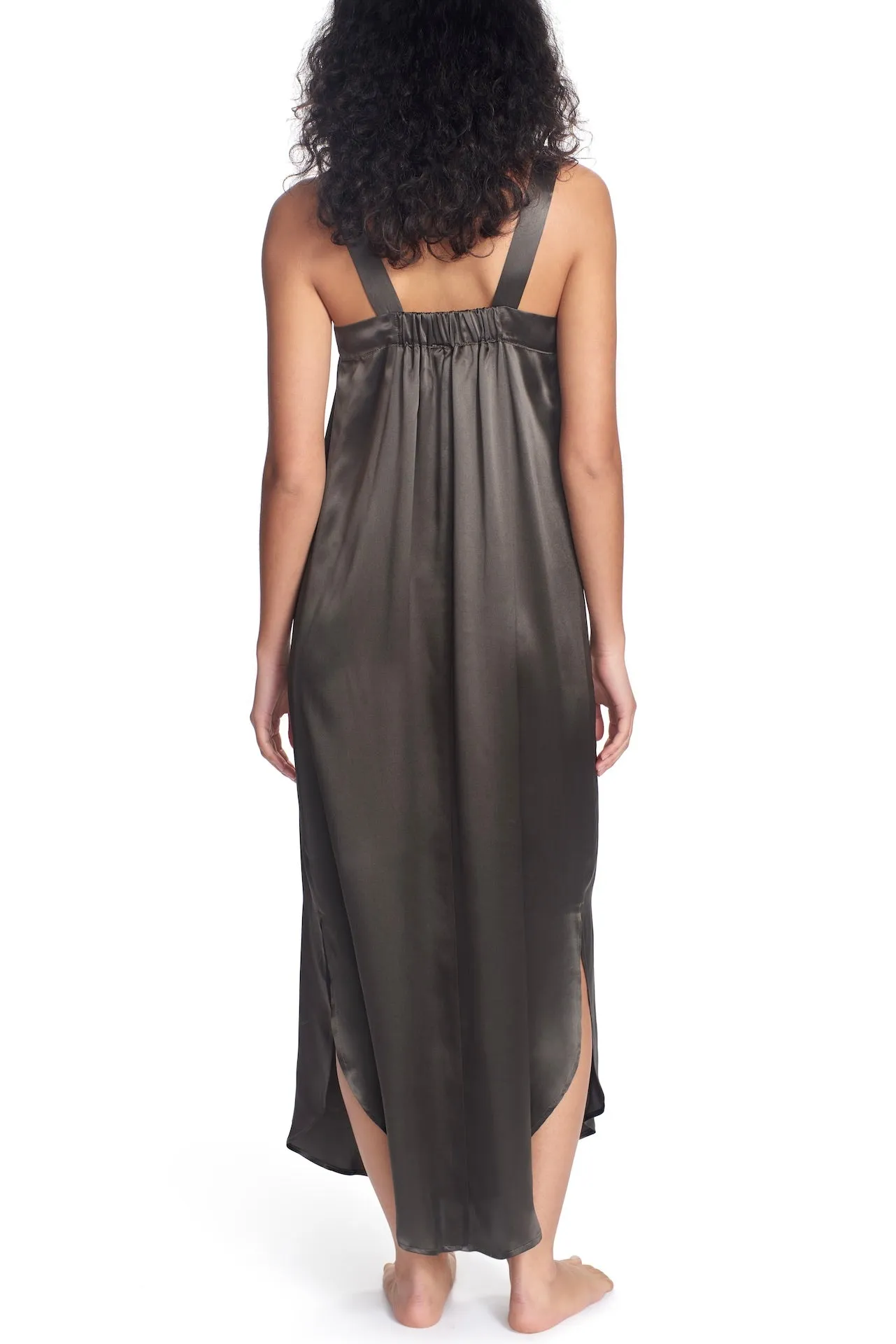 ELOISE SILK LOUNGE DRESS