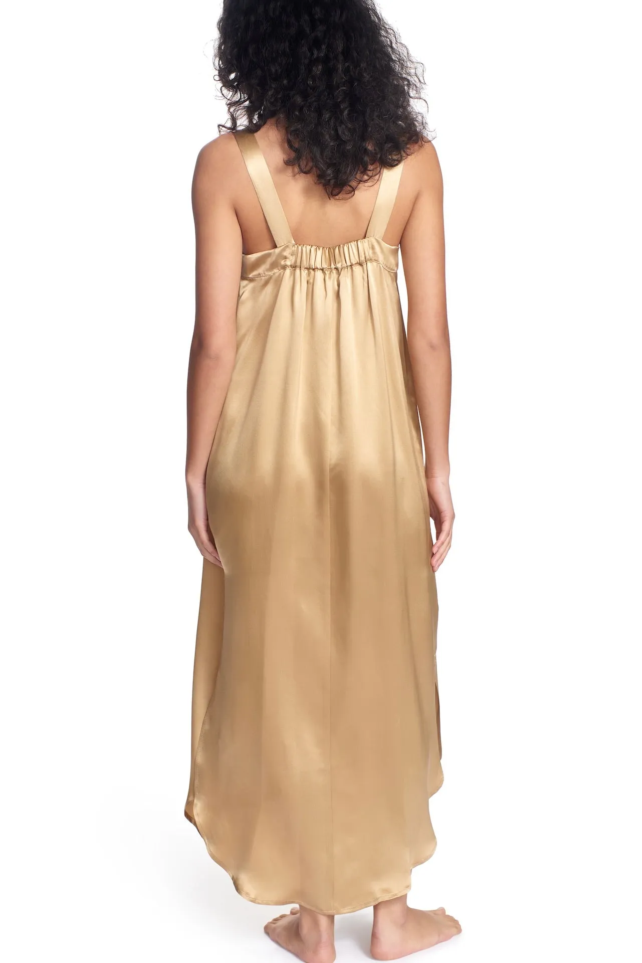 ELOISE SILK LOUNGE DRESS
