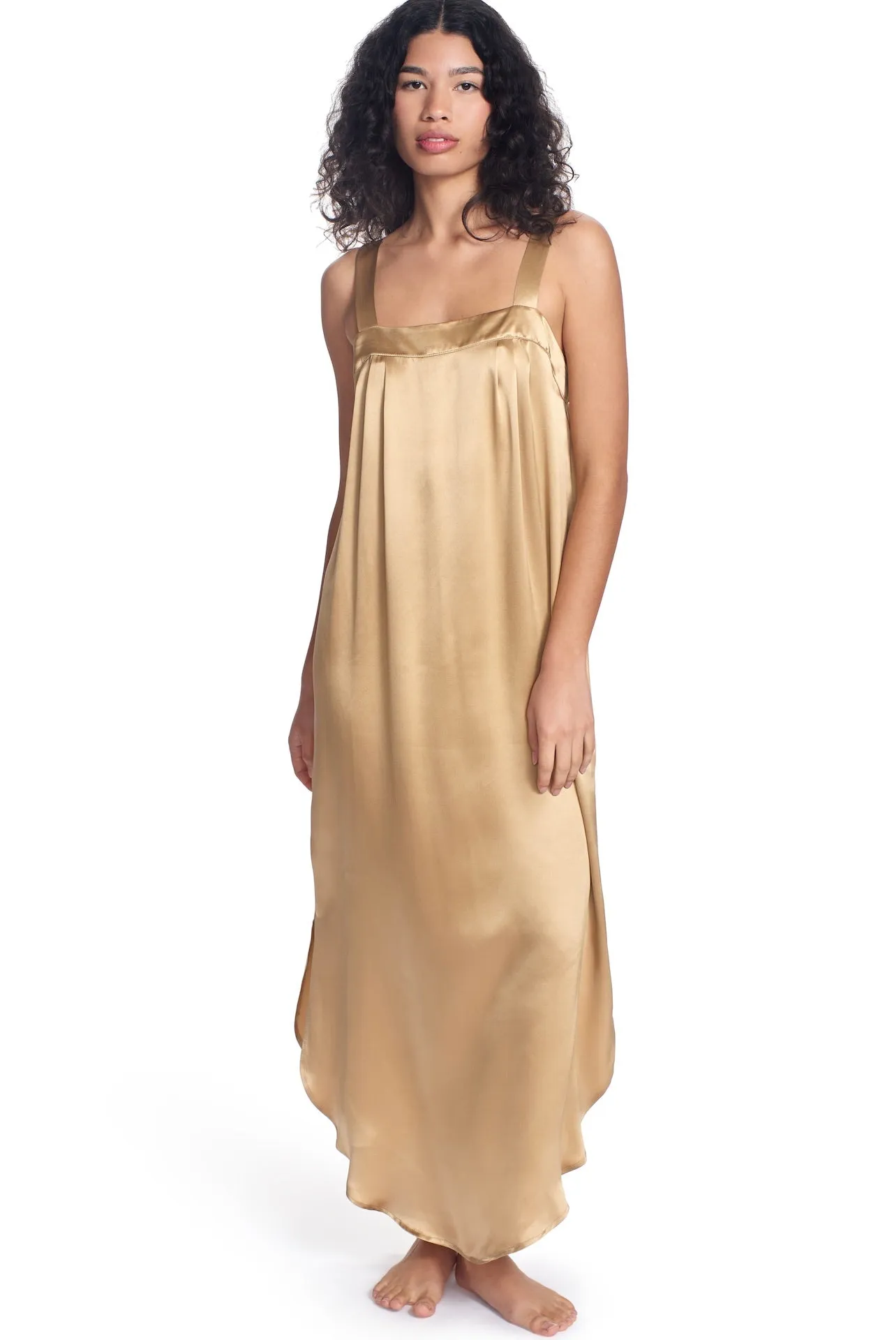 ELOISE SILK LOUNGE DRESS