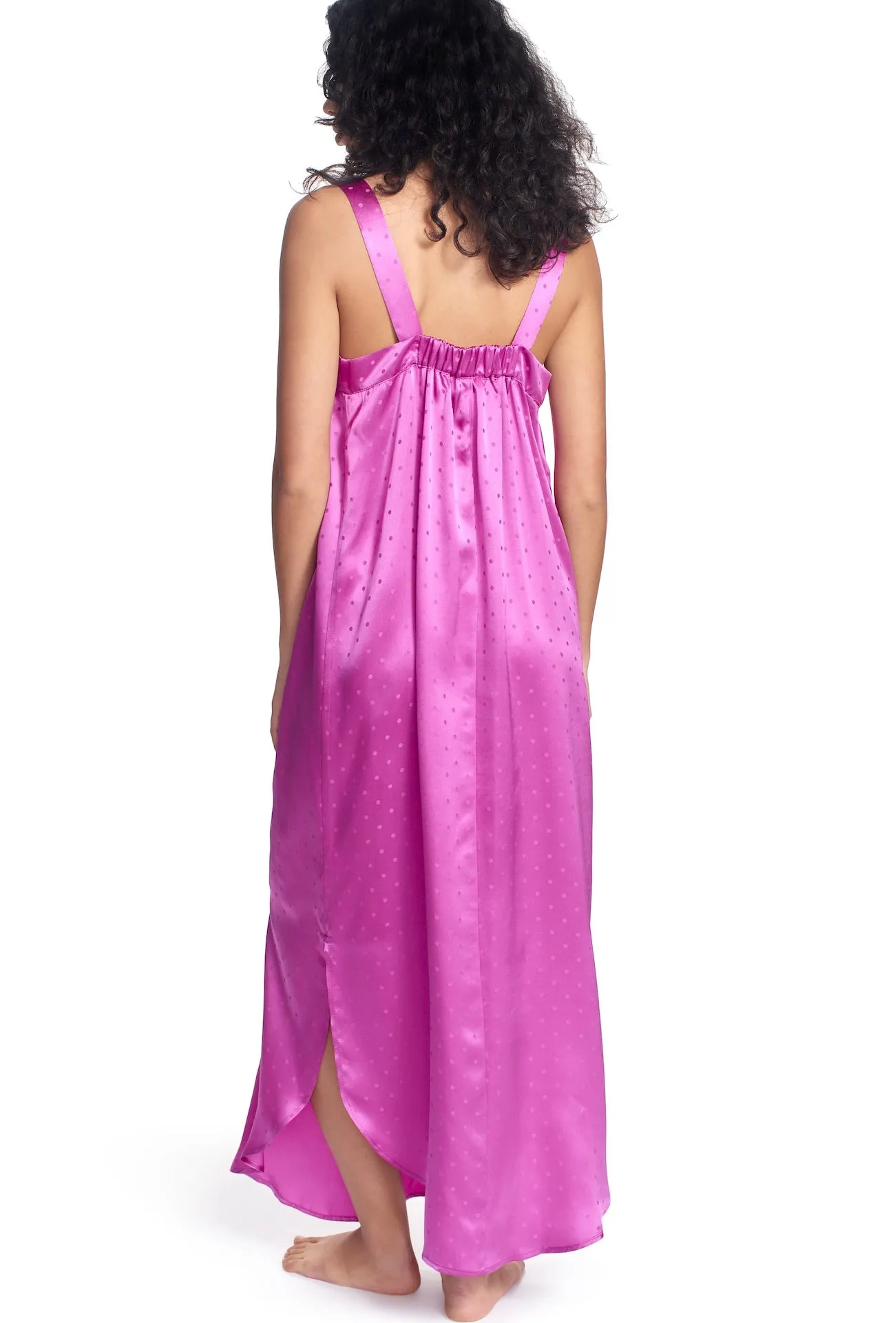 ELOISE SILK LOUNGE DRESS