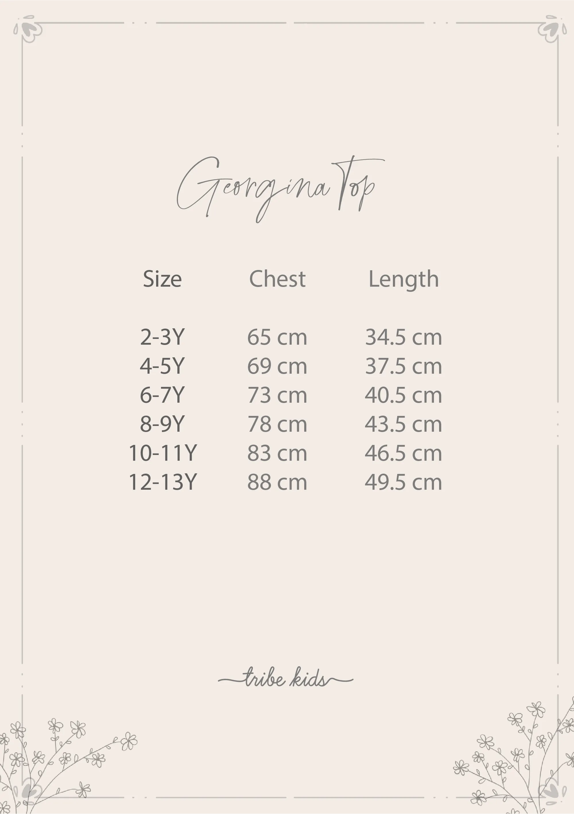 Georgina Cotton Girls Top - Peach Checks