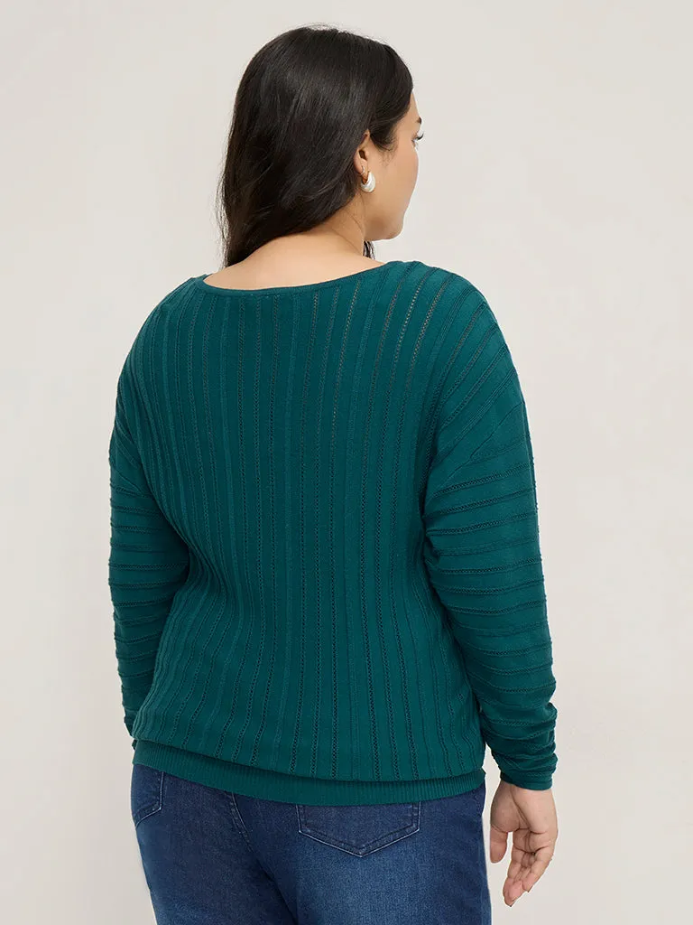 Gia Teal Knitted Sweater