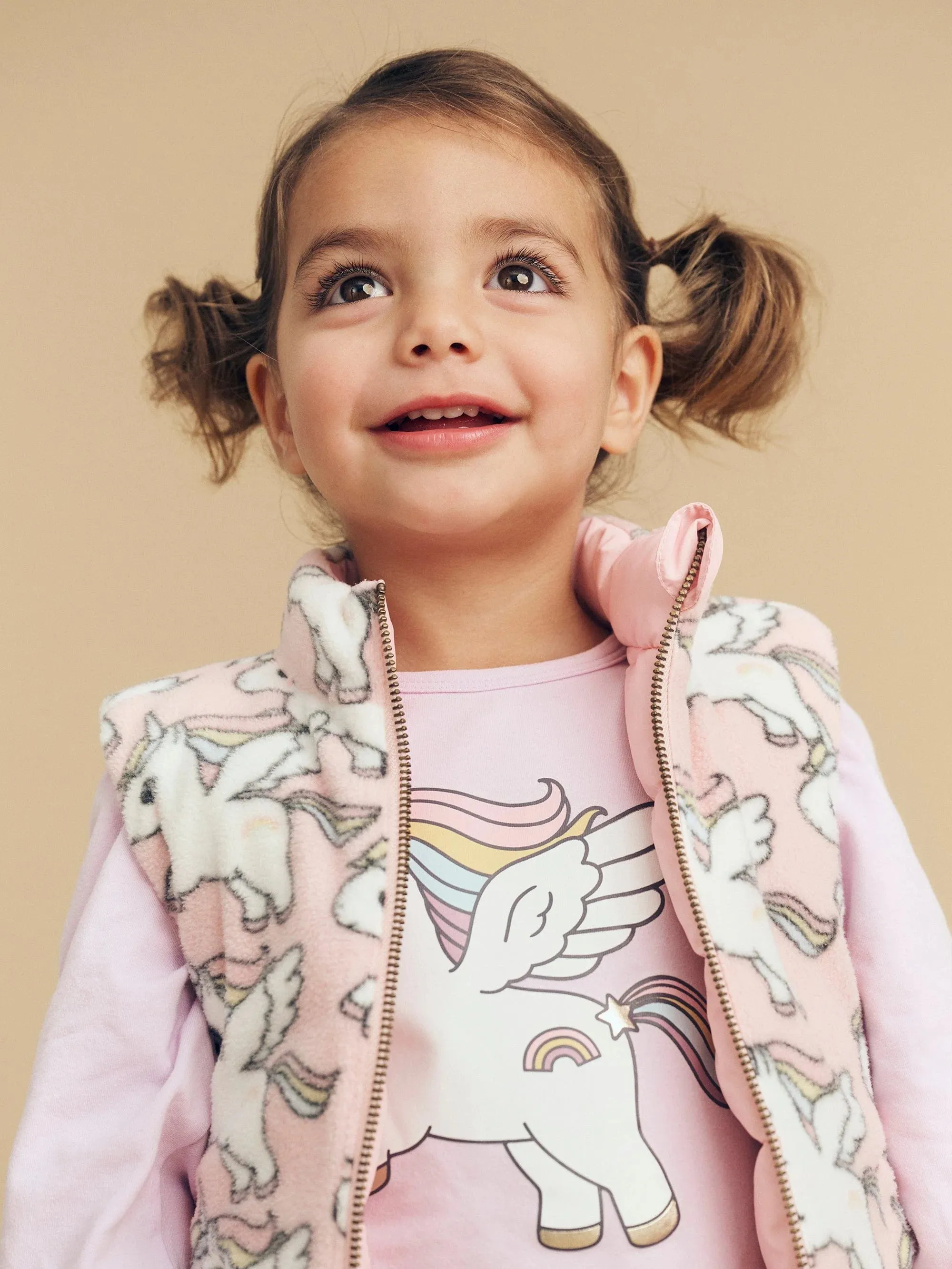 Huxbaby Magical Unicorn Reversible Fleece Vest