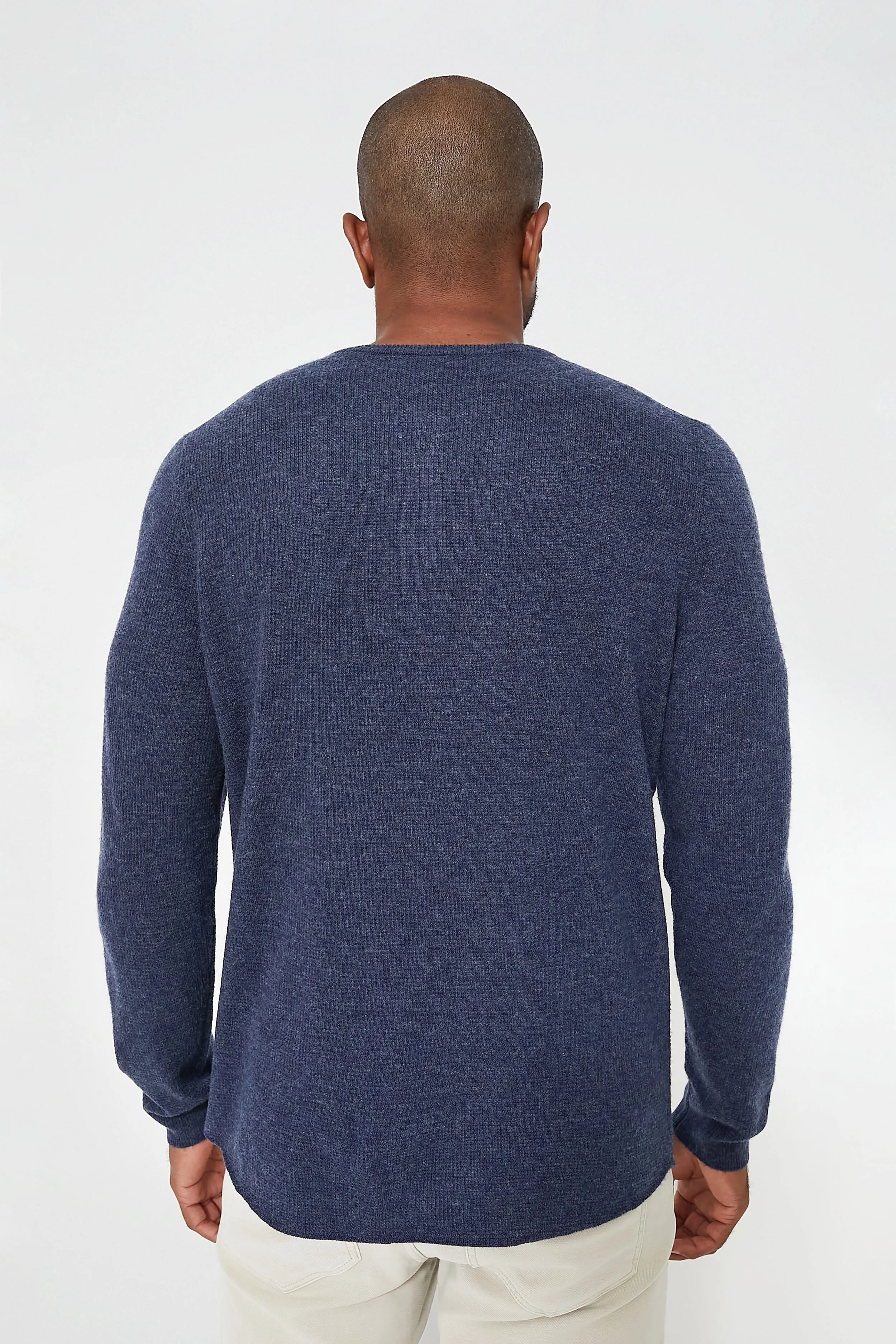 Indigo Midweight Sweater Henley
