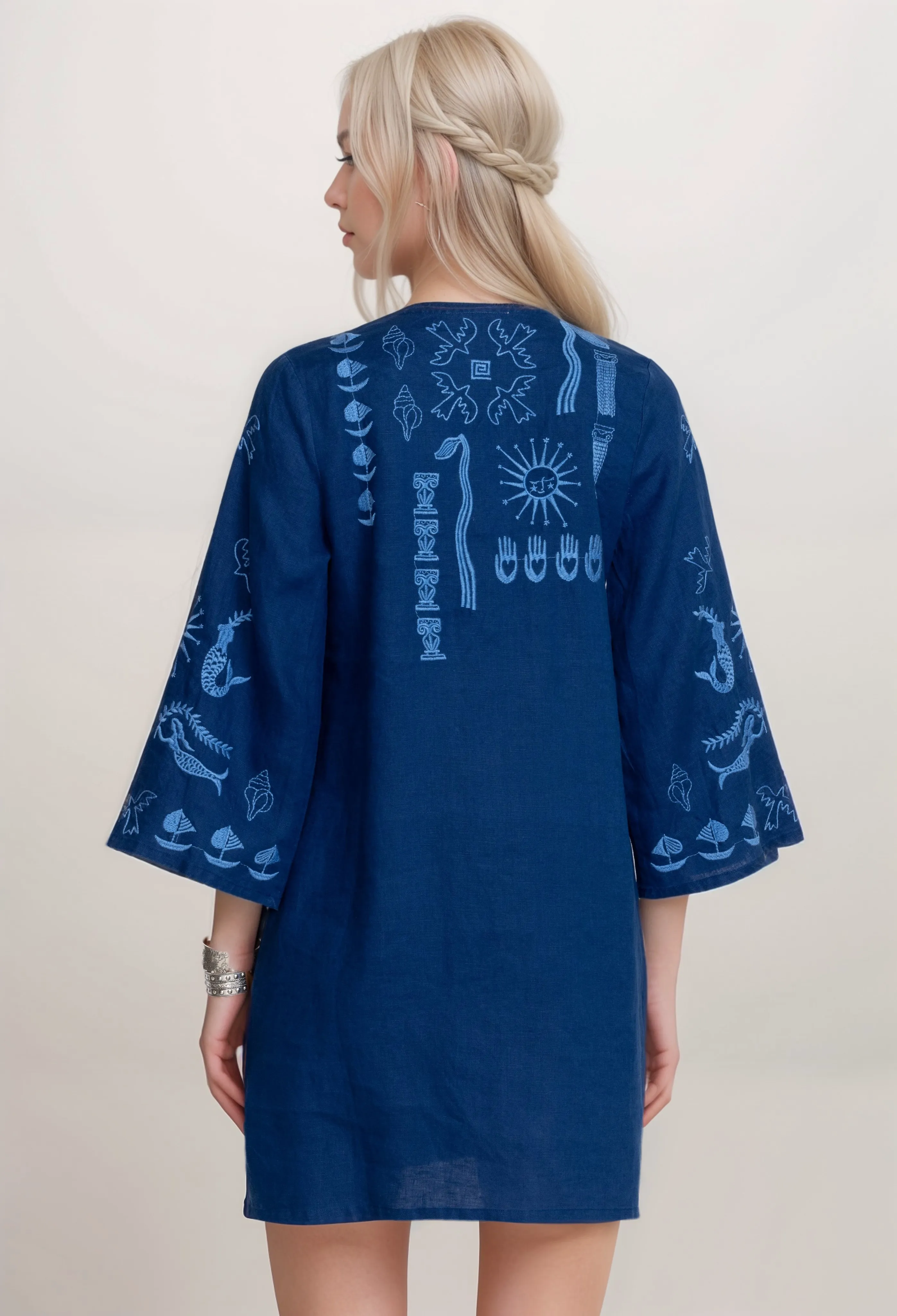 Johnny Was JWLA Acantha Kimono Sleeve Relaxed Dress J31224 Boho Chic *