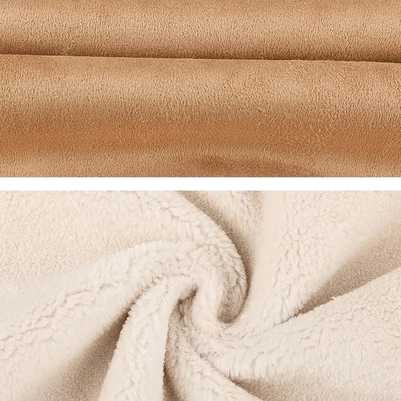 Motorcycle Cashmere Jacket Without a Hood / Casual Buttons Pockets Warm Jackets