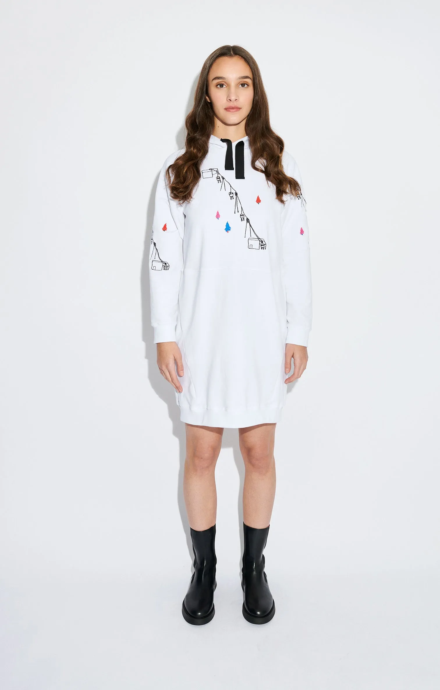 Parad Hooded Sweatshirt Dress Ski Lift