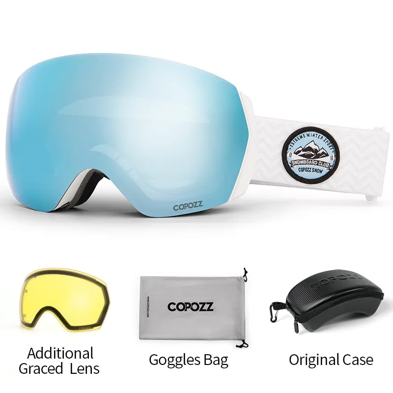 Professional Ski Goggles Double Layers Anti-fog UV400 Men Women Winter Snowmobile Eyewear Snowboard Sports Glasses