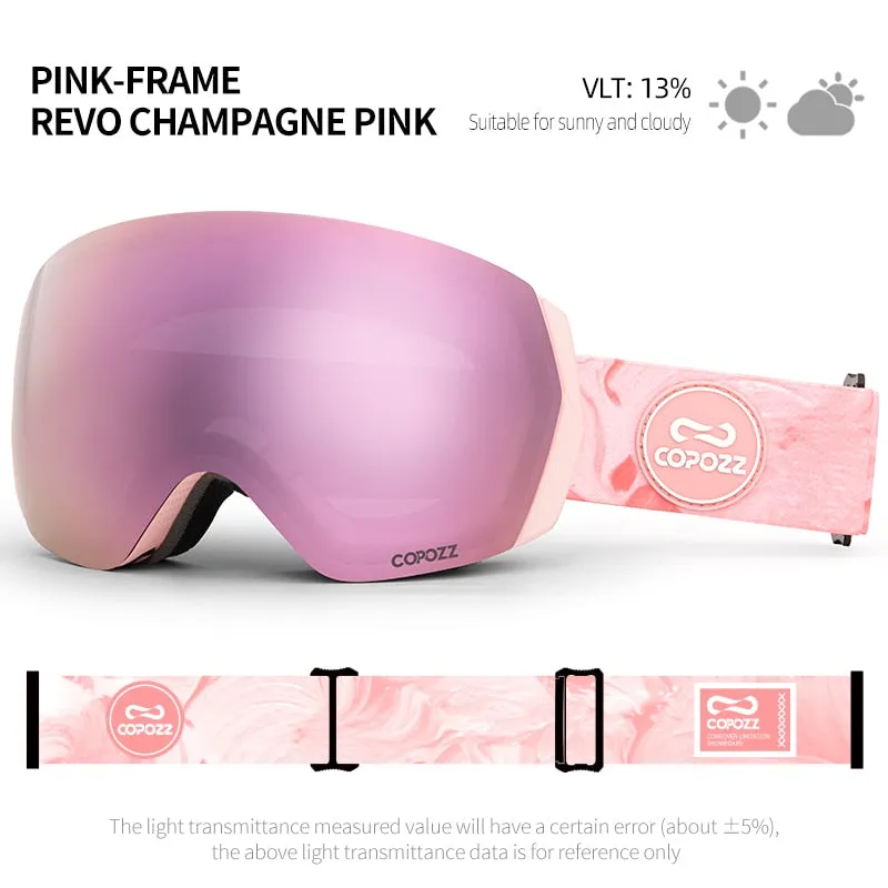 Professional Ski Goggles Double Layers Anti-fog UV400 Men Women Winter Snowmobile Eyewear Snowboard Sports Glasses