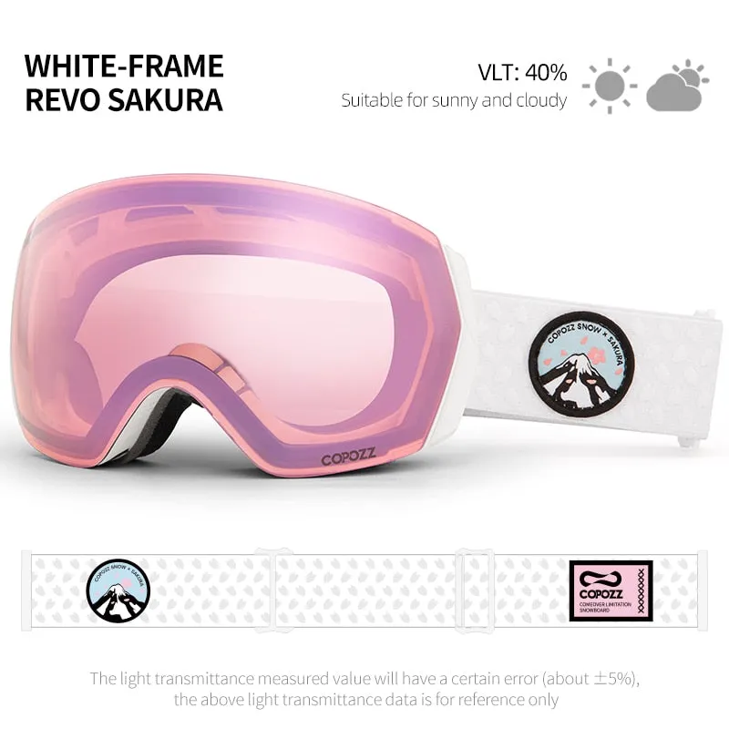 Professional Ski Goggles Double Layers Anti-fog UV400 Men Women Winter Snowmobile Eyewear Snowboard Sports Glasses