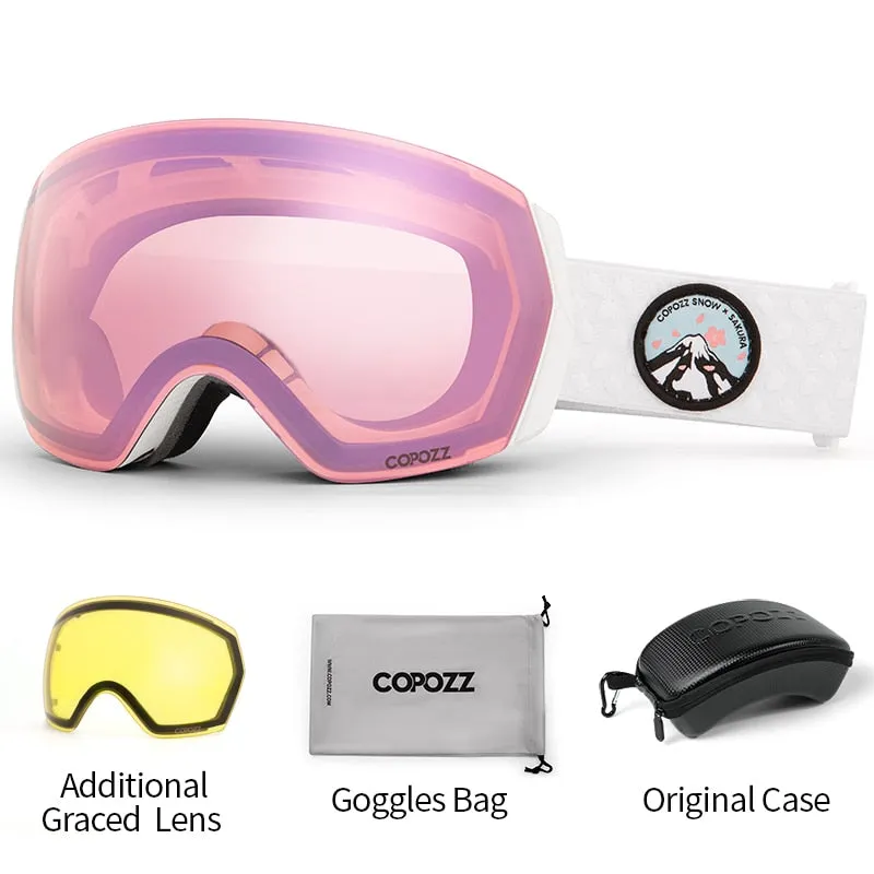 Professional Ski Goggles Double Layers Anti-fog UV400 Men Women Winter Snowmobile Eyewear Snowboard Sports Glasses