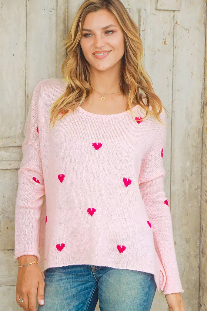 *SALE* - MINI HEARTS CREW LIGHTWEIGHT