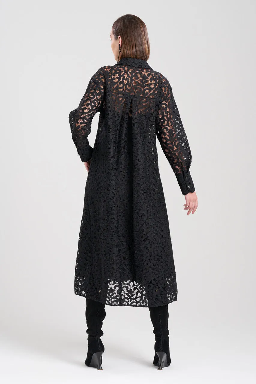 Scroll Lace Oversized Dress