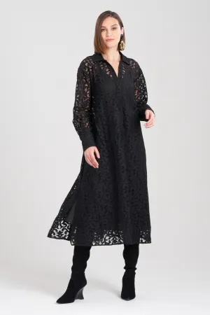 Scroll Lace Oversized Dress