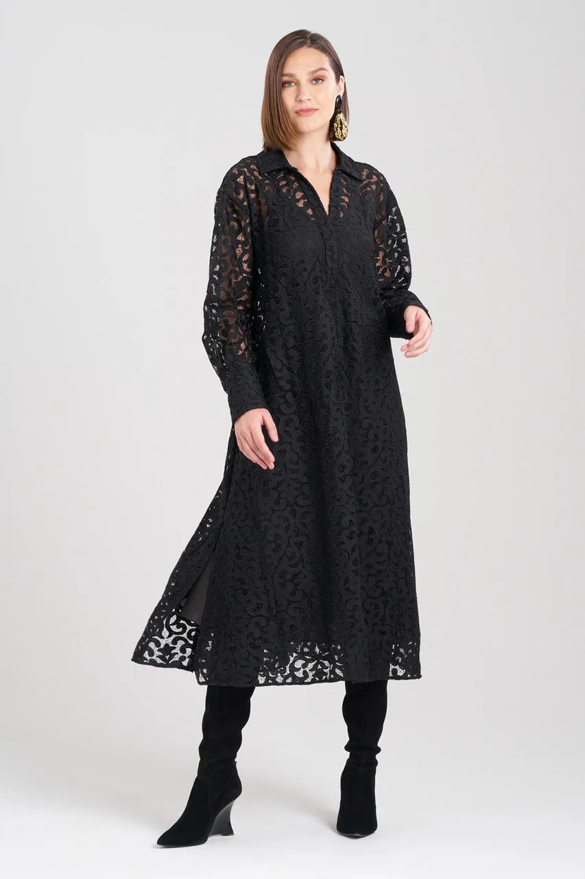 Scroll Lace Oversized Dress