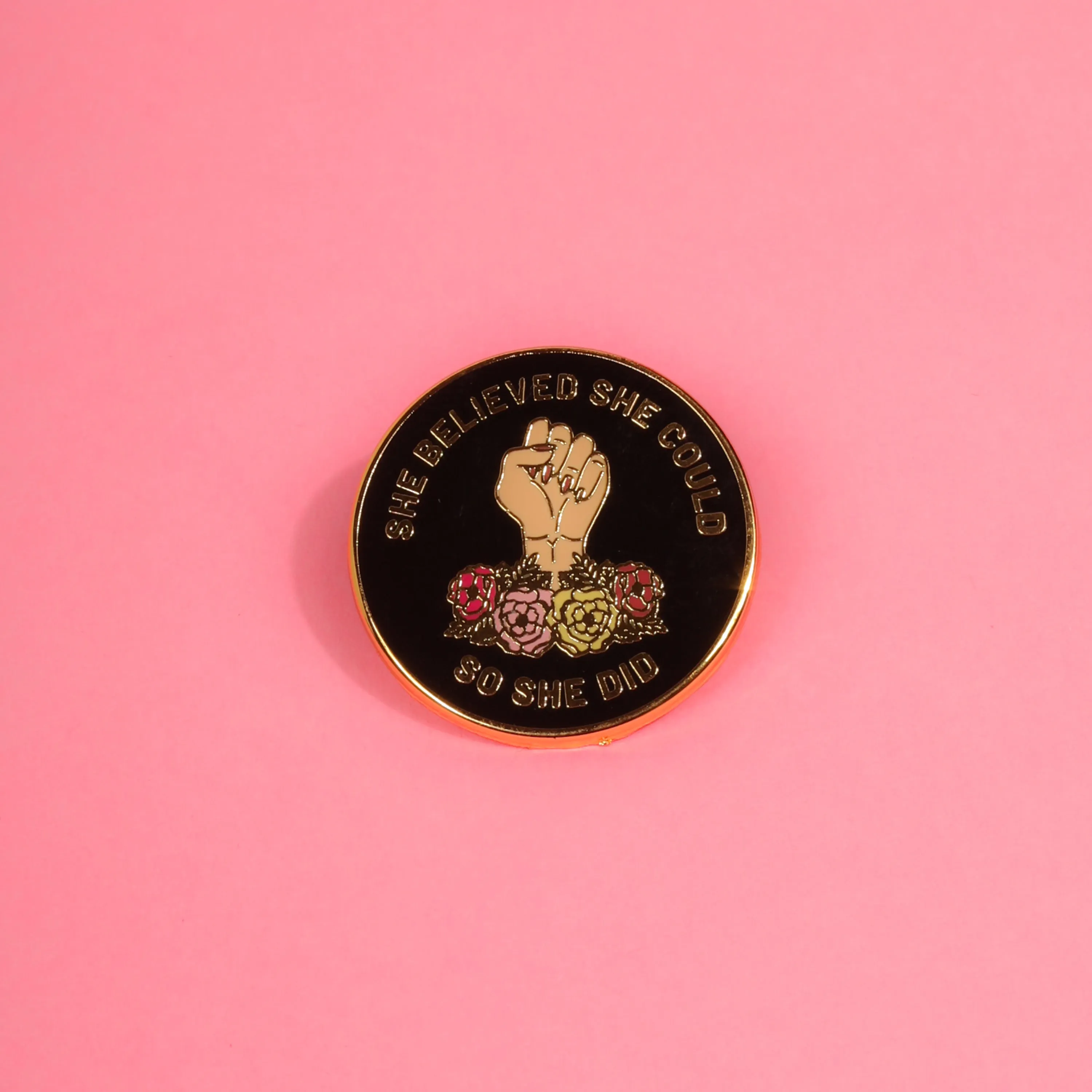 She Believed She Could So She Did Enamel Pin