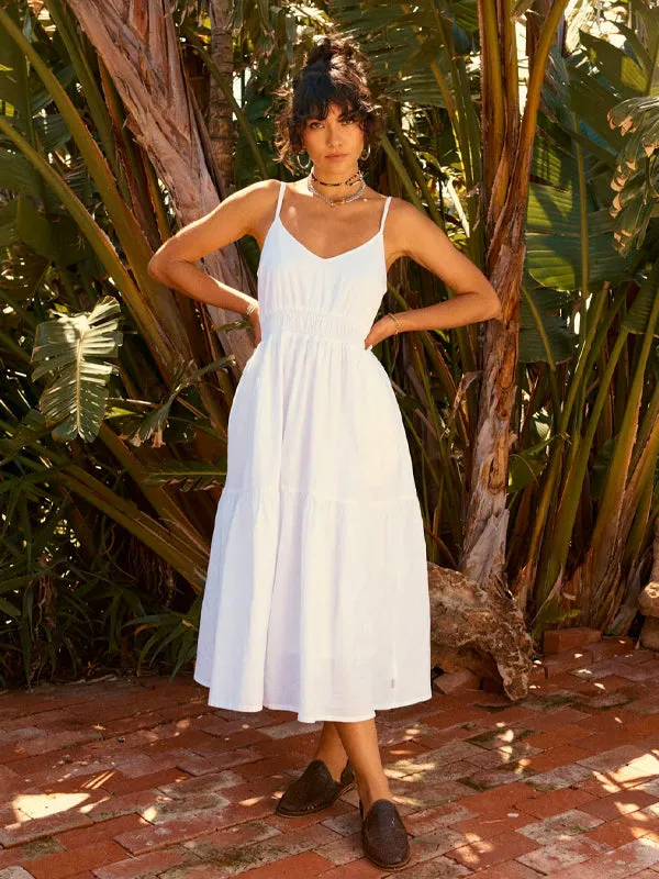 Sidney Dress: White Solid FINAL SALE