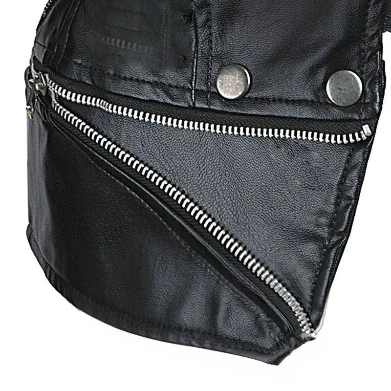 Women Black Faux Leather Jackets